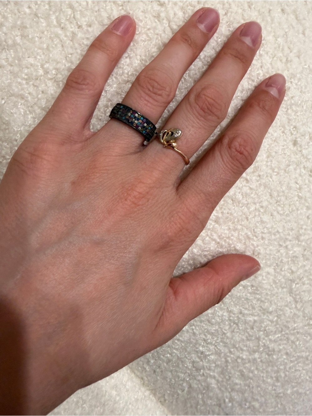 925 Sterling Silver Multicolor Ring